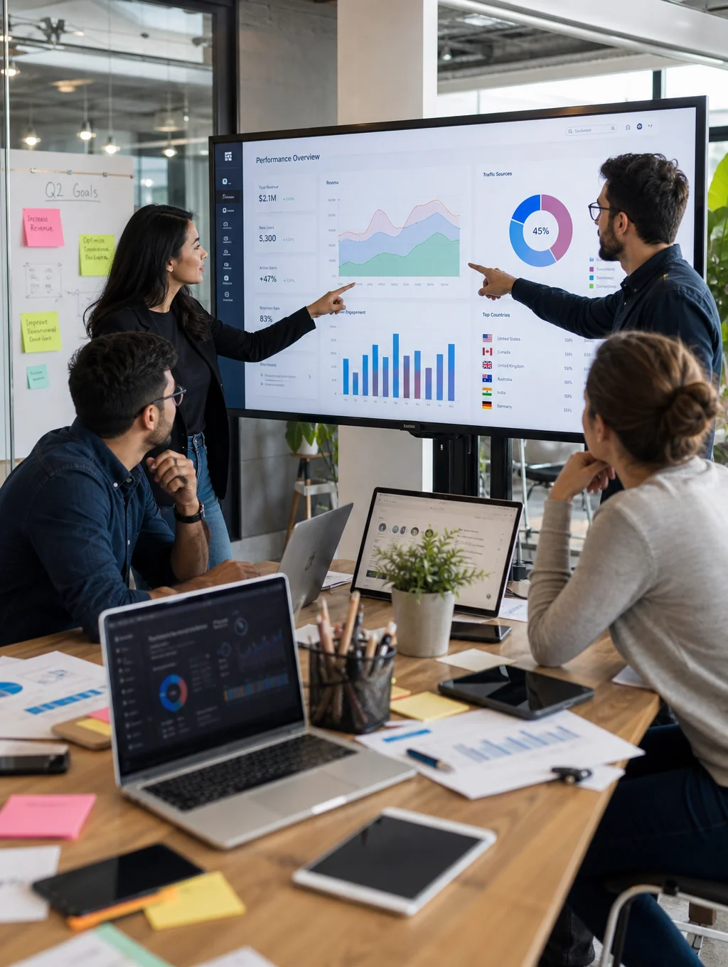 Modern interface for enterprise team collaboration